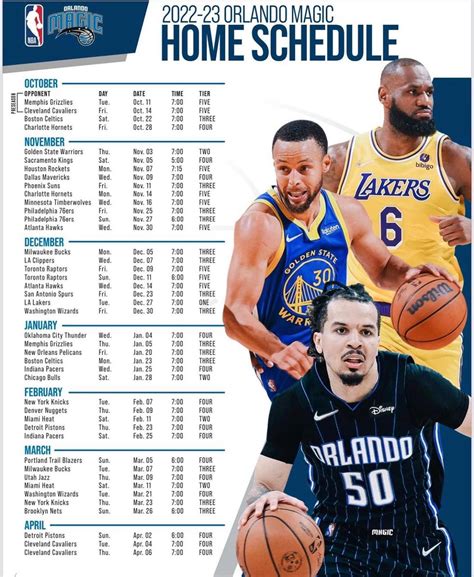 Placares ao vivo & programação do Orlando Magic .
